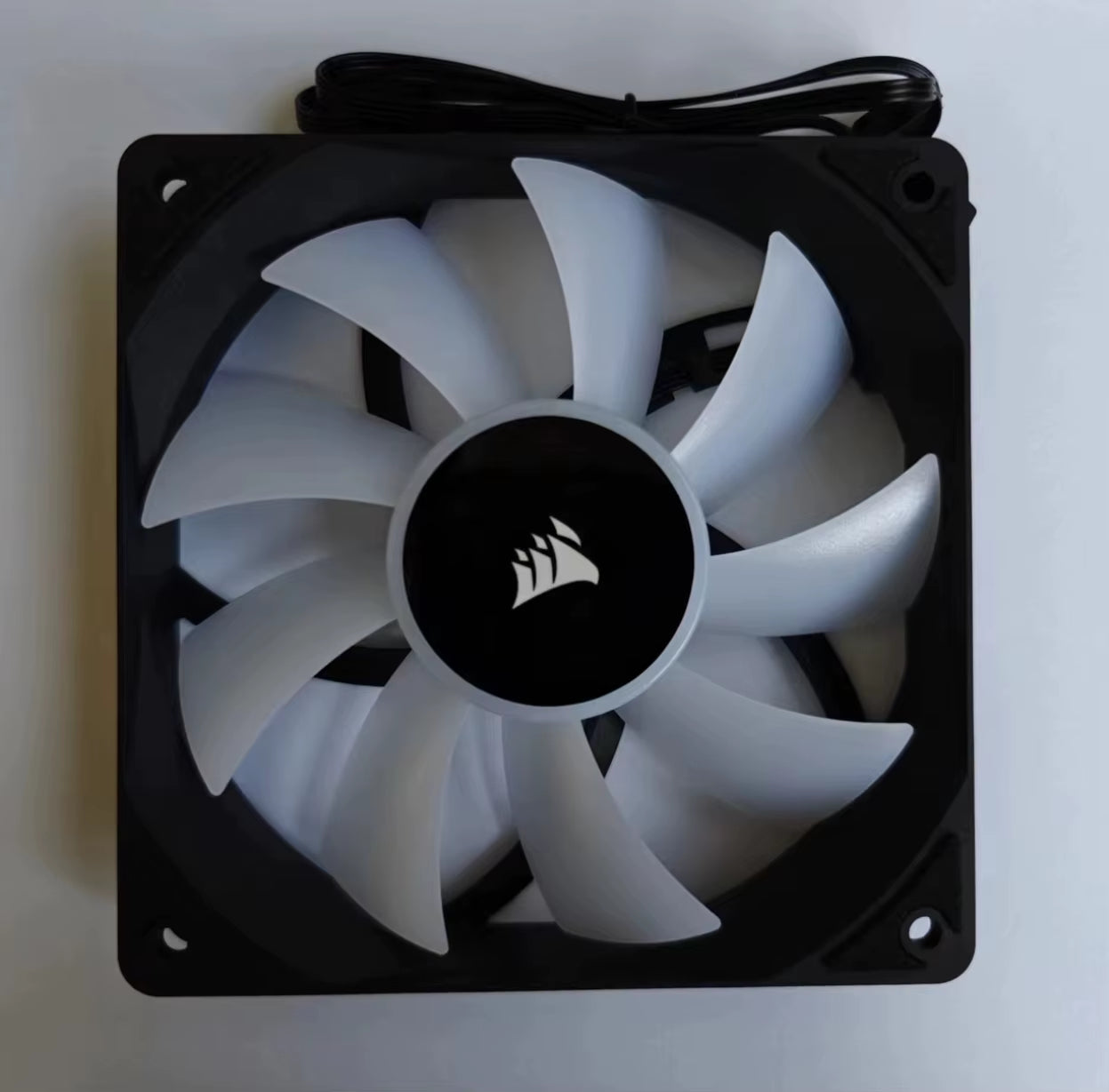 AC120 RGB Fan DC 12V PWM-4PIN and 5V 3PIN ARGB Connector High-Performance 120Mm PWM Cooling Fan Black/White Single Pack