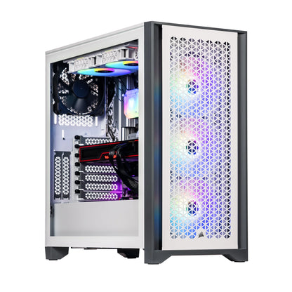 White Armix Prebuilt Gaming Desktop PC (AMD Ryzen 9 7900X 12-Core 4.7Ghz, Radeon RX 6900 XT 16GB, 128GB DDR5, 2TB Pcie SSD, 240Mm AIO, 1000W PSU, Killer Wifi 6E, Win10Pro)