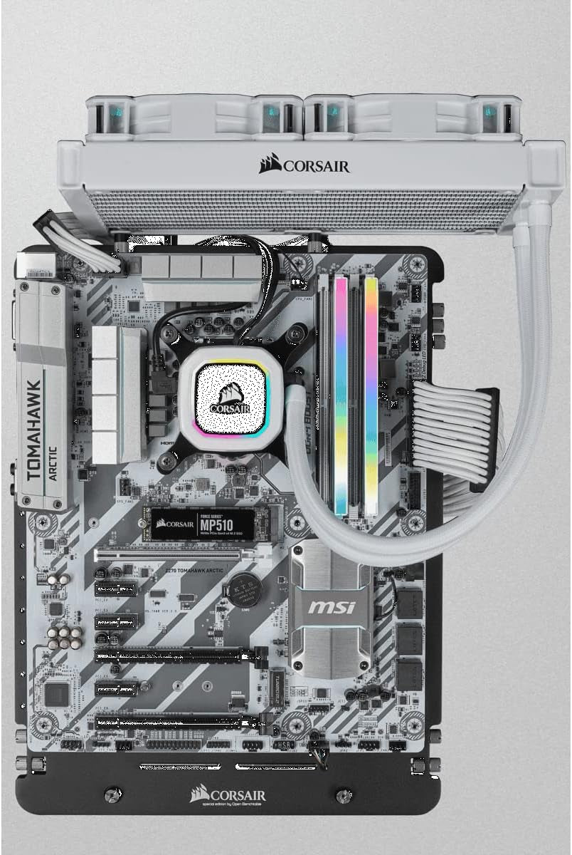 Vengeance RGB PRO SL DDR4 RAM 32GB (2X16Gb) 3600Mhz CL18-22-22-42 1.35V Intel AMD Desktop Computer Memory - White (CMH32GX4M2D3600C18W)