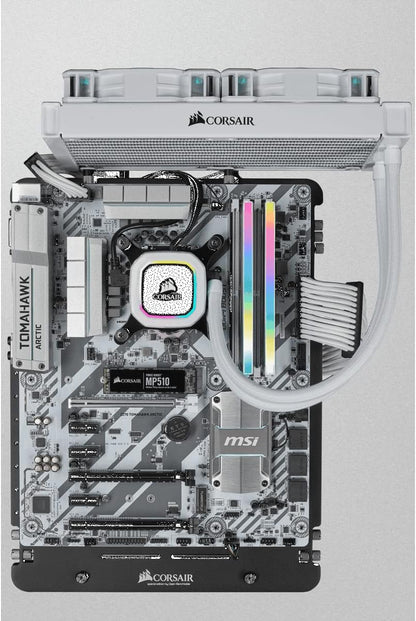 Vengeance RGB PRO SL DDR4 RAM 32GB (2X16Gb) 3600Mhz CL18-22-22-42 1.35V Intel AMD Desktop Computer Memory - White (CMH32GX4M2D3600C18W)