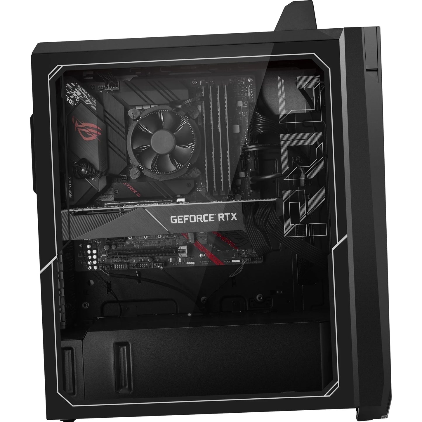 ROG Strix GT15 G15CE-B11 - Midi-Tower Gaming - Core I7 11700KF / up to 5 Ghz - RAM 16 GB - SSD 512 GB - Nvme, HDD 2 TB - GF RTX 3080 - Bluetooth 5.2, Gigabit Ethernet - Win 11 Home - Monitor: None - Star Black