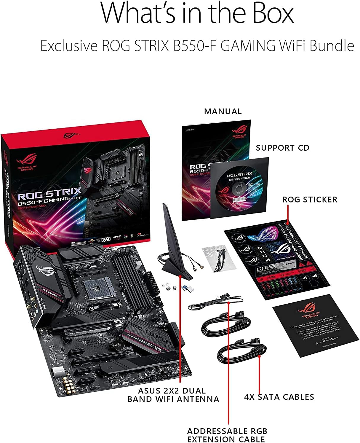 Micro Center AMD Ryzen 5 5600X Desktop Processor 6-Core up to 4.6Ghz Unlocked with Wraith Stealth Cooler Bundle with ASUS ROG Strix B550-F Gaming AM4 ATX Gaming Motherboard Pcie 4.0 2.5Gb LAN
