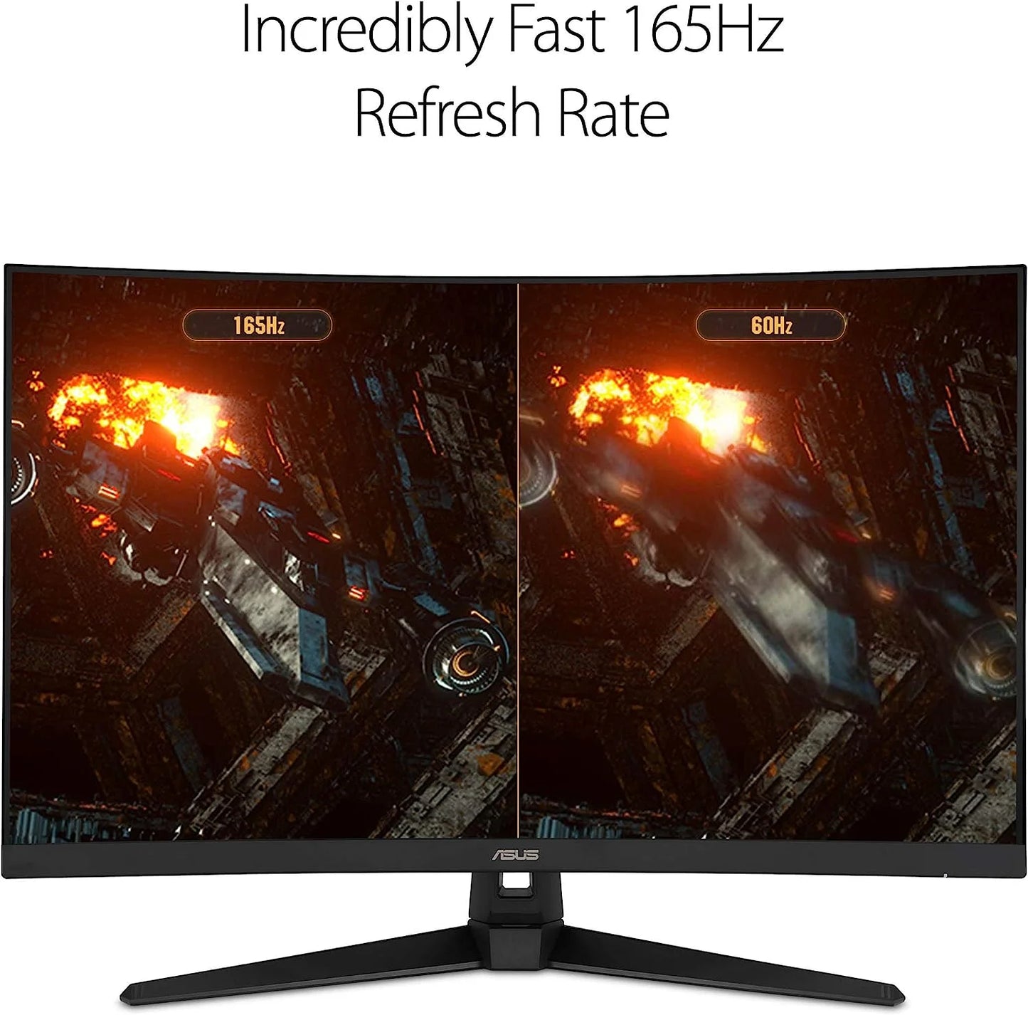 TUF Gaming 31.5" Curved FHD Gaming Monitor VG328H1B, Full HD (1920X1080), 165Hz (Above 144Hz), Extreme Low Motion Blur, 1Ms (MPRT)
