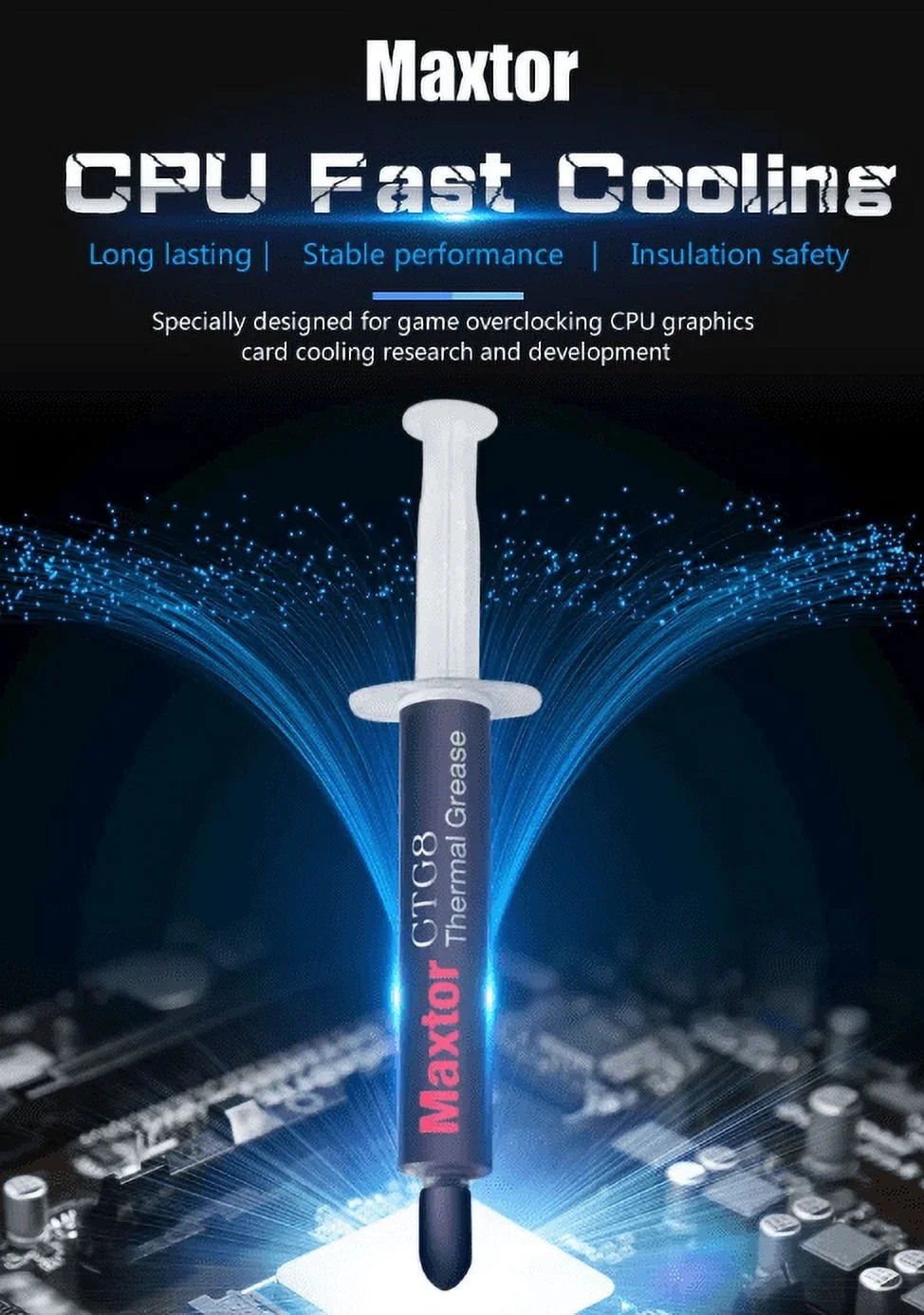 CTG8 4G - Advance Thermal Paste for Computers, Best for CPU, GPU, IC, Heat Sink. All Electronics Chip