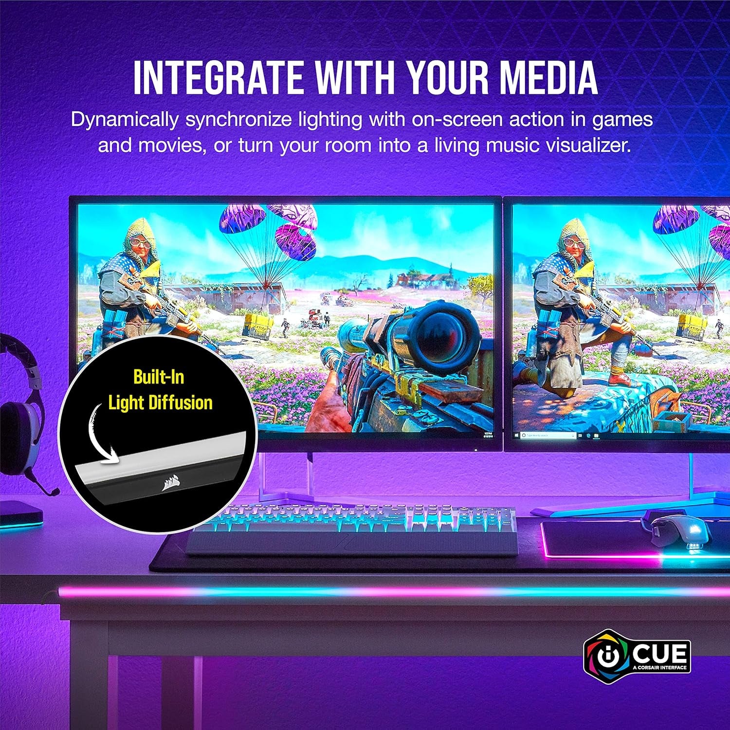 Icue LS100 Smart Lighting Strip Expansion Kit 1.4M