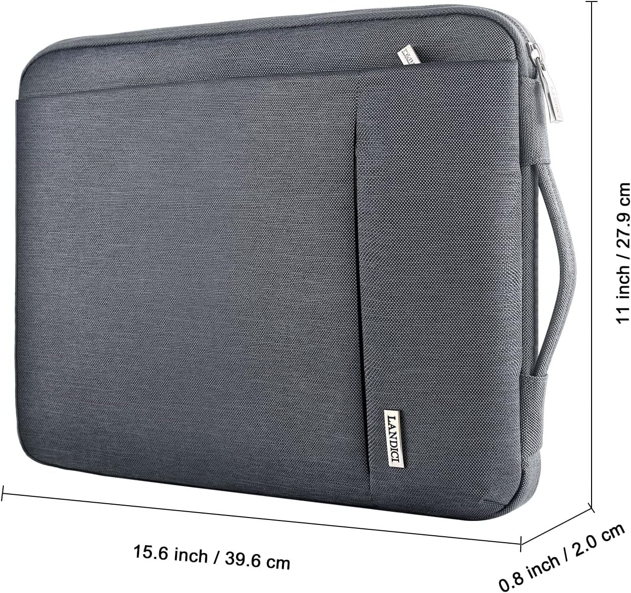 360° Protective Laptop Sleeve 15.6 Inch for Macbook Pro 16 M2/M1,Macbook Air 15,Computer Bag Carrying Case for 15-16 Inch HP Dell Asus Lenovo Notebook, Slim, Shockproof, Waterproof, Grey