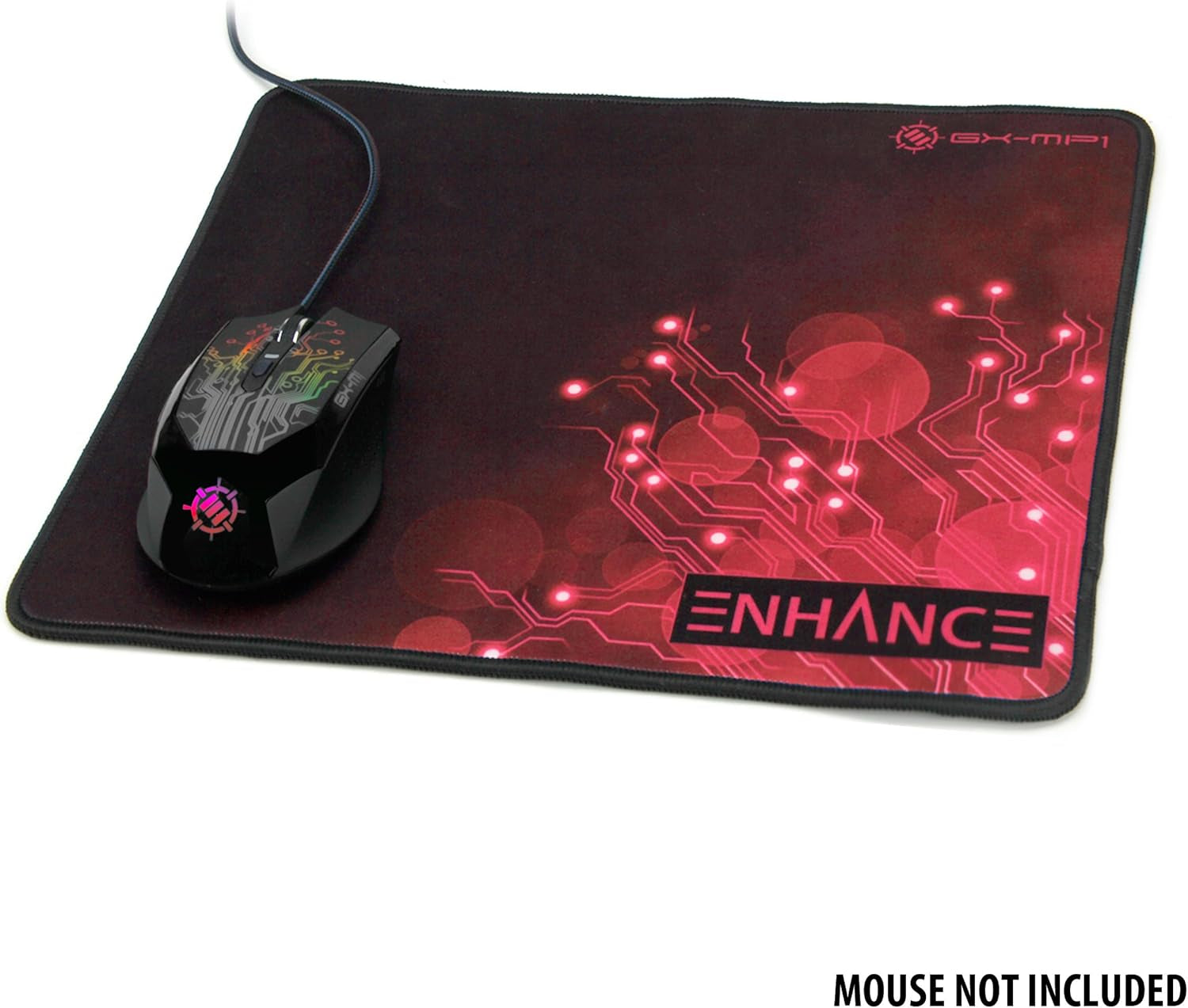 Mouse Pad Large with Anti-Slip Rubber, Quiet High Precision Fabric Mousepad for Schools, Computer Labs, Office Desks - 12.6 X 10.6 Inch Laptop Mouse Pad, Anti-Fray Stitching, Water Resistant