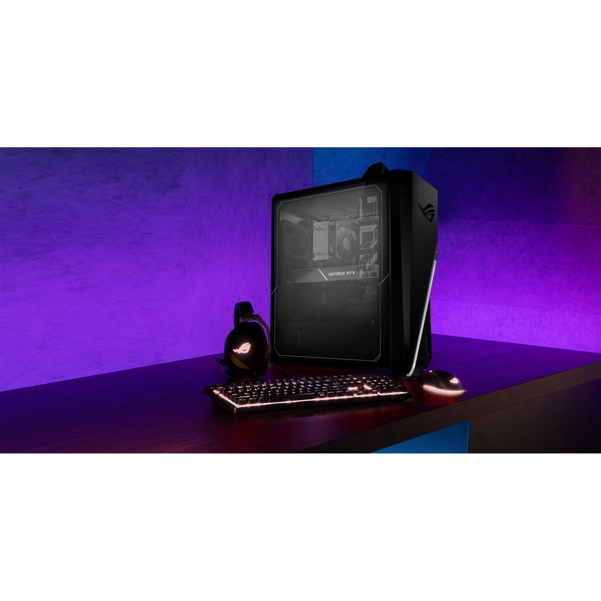 ROG Strix GT15 G15CE-B11 - Midi-Tower Gaming - Core I7 11700KF / up to 5 Ghz - RAM 16 GB - SSD 512 GB - Nvme, HDD 2 TB - GF RTX 3080 - Bluetooth 5.2, Gigabit Ethernet - Win 11 Home - Monitor: None - Star Black