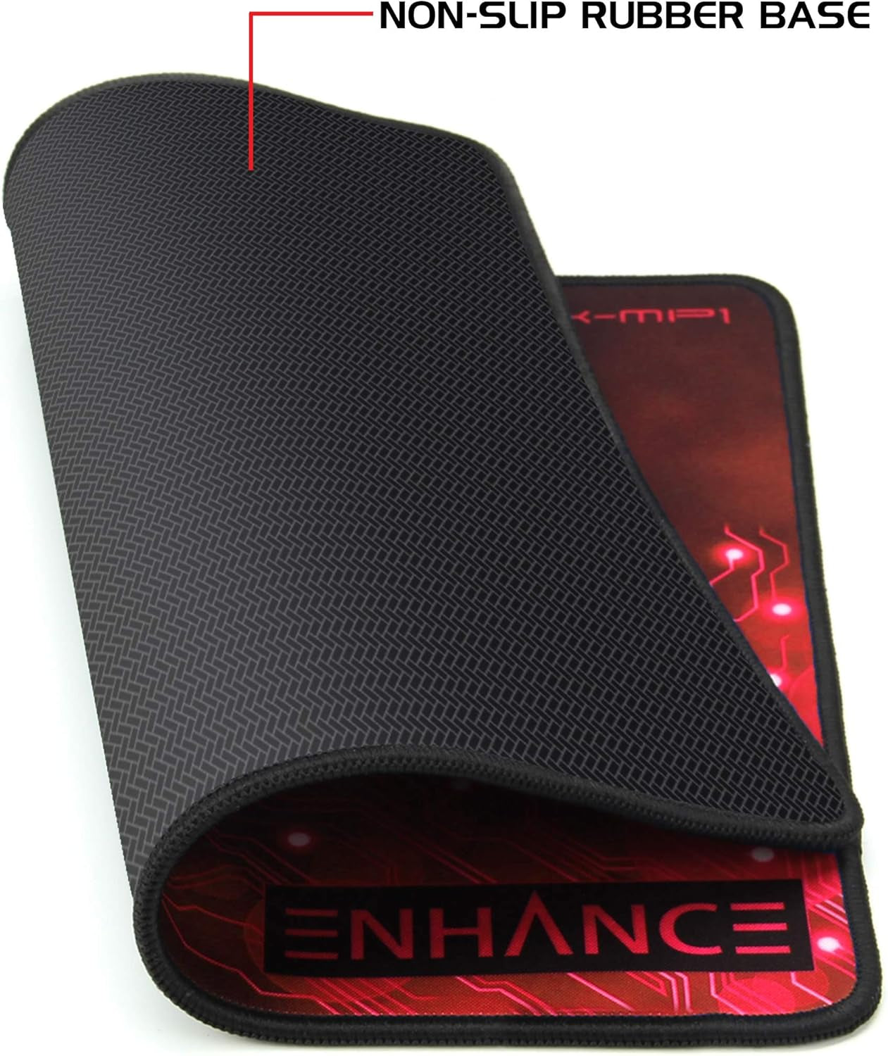 Mouse Pad Large with Anti-Slip Rubber, Quiet High Precision Fabric Mousepad for Schools, Computer Labs, Office Desks - 12.6 X 10.6 Inch Laptop Mouse Pad, Anti-Fray Stitching, Water Resistant