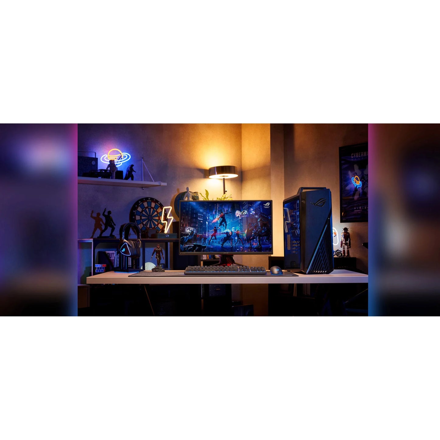 ROG Strix GT15 G15CE-B11 - Midi-Tower Gaming - Core I7 11700KF / up to 5 Ghz - RAM 16 GB - SSD 512 GB - Nvme, HDD 2 TB - GF RTX 3080 - Bluetooth 5.2, Gigabit Ethernet - Win 11 Home - Monitor: None - Star Black