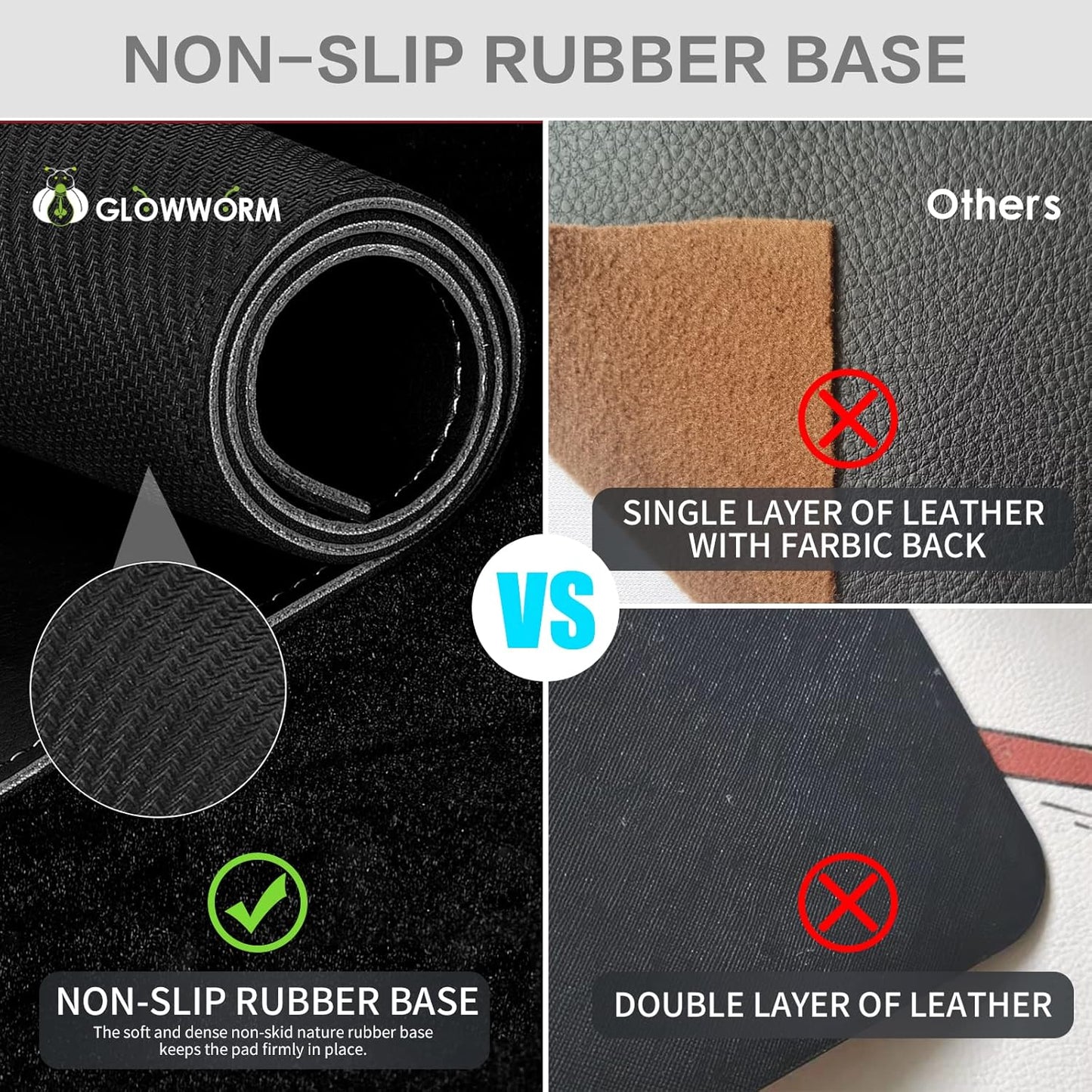 Giant Desk Mat Extended XL XXL Mouse Pad 63In*23In Light Brown Waterproof Smooth PU Leather Huge Desk Pad 3XL Desk Mouse Pad Extra Large with Stitched Edge Non-Slip Base Big Laptop Desk Cover