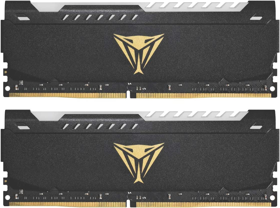 Patriot Viper Steel RGB DDR4 RAM 16GB (2X8GB) 3200Mhz CL18 1.35V UDIMM Desktop Gaming Memory Kit Compatible with XMP -