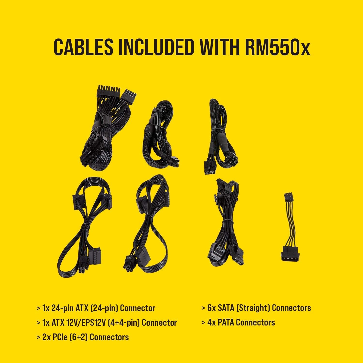 RMX Series (2018), Rm550X, 550 Watt, 80+ Gold Certified, Fully Modular Power Supply