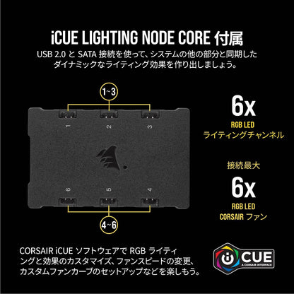 Icue SP120 RGB Pro Performance 120Mm Triple Fan Kit with Lighting Node Core