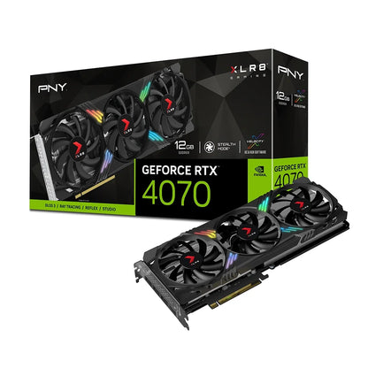 Geforce RTX™ 4070 GPU 12GB XLR8 Gaming VERTO EPIC-X RGB™ Triple Fan DLSS 3 Graphics Card