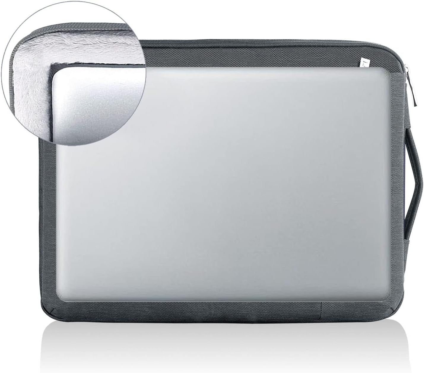 360° Protective Laptop Sleeve 15.6 Inch for Macbook Pro 16 M2/M1,Macbook Air 15,Computer Bag Carrying Case for 15-16 Inch HP Dell Asus Lenovo Notebook, Slim, Shockproof, Waterproof, Grey