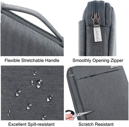 360° Protective Laptop Sleeve 15.6 Inch for Macbook Pro 16 M2/M1,Macbook Air 15,Computer Bag Carrying Case for 15-16 Inch HP Dell Asus Lenovo Notebook, Slim, Shockproof, Waterproof, Grey