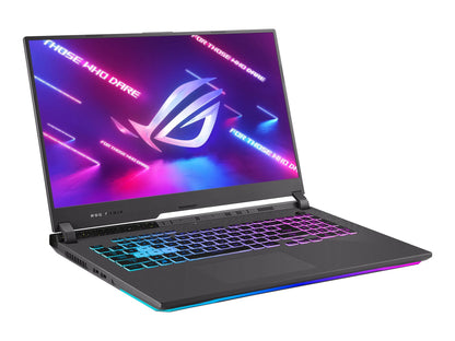 ROG Strix G17 (2022) Gaming Laptop, 17.3" 144Hz IPS FHD Display, NVIDIA Geforce RTX 3050 GPU, AMD Ryzen 7 6800H Processor, 16GB DDR5 RAM, 512GB SSD, RGB Keyboard, Windows 11, G713RC-RS73