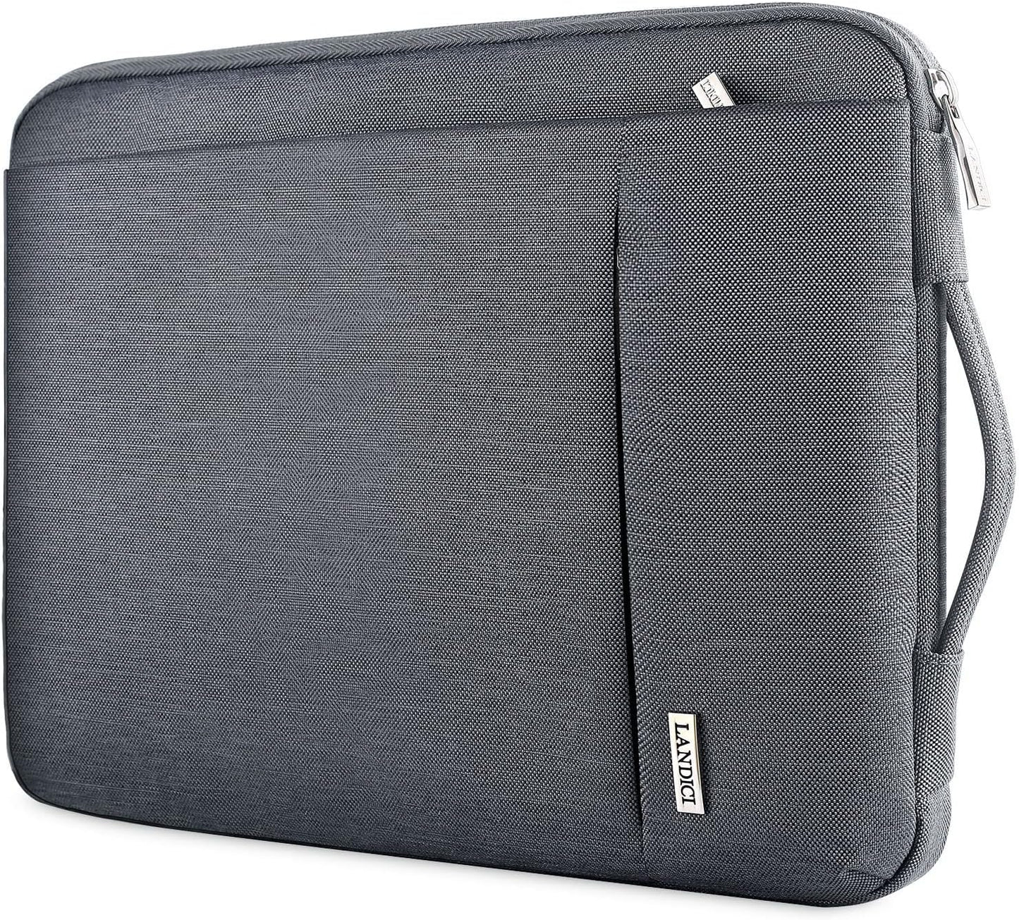 360° Protective Laptop Sleeve 15.6 Inch for Macbook Pro 16 M2/M1,Macbook Air 15,Computer Bag Carrying Case for 15-16 Inch HP Dell Asus Lenovo Notebook, Slim, Shockproof, Waterproof, Grey