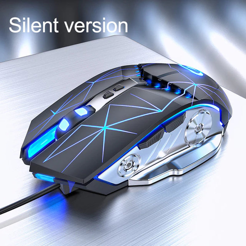 Wireless Silent Click Gaming Mouse for PC Laptop Workstation Office