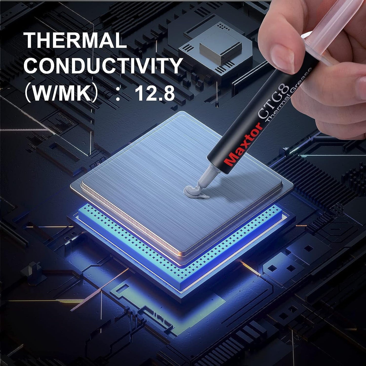 CTG8 4G - Advance Thermal Paste for Computers, Best for CPU, GPU, IC, Heat Sink. All Electronics Chip