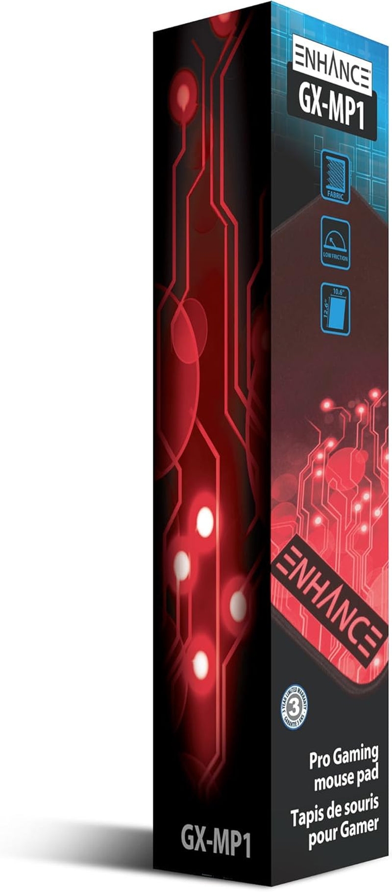 Mouse Pad Large with Anti-Slip Rubber, Quiet High Precision Fabric Mousepad for Schools, Computer Labs, Office Desks - 12.6 X 10.6 Inch Laptop Mouse Pad, Anti-Fray Stitching, Water Resistant