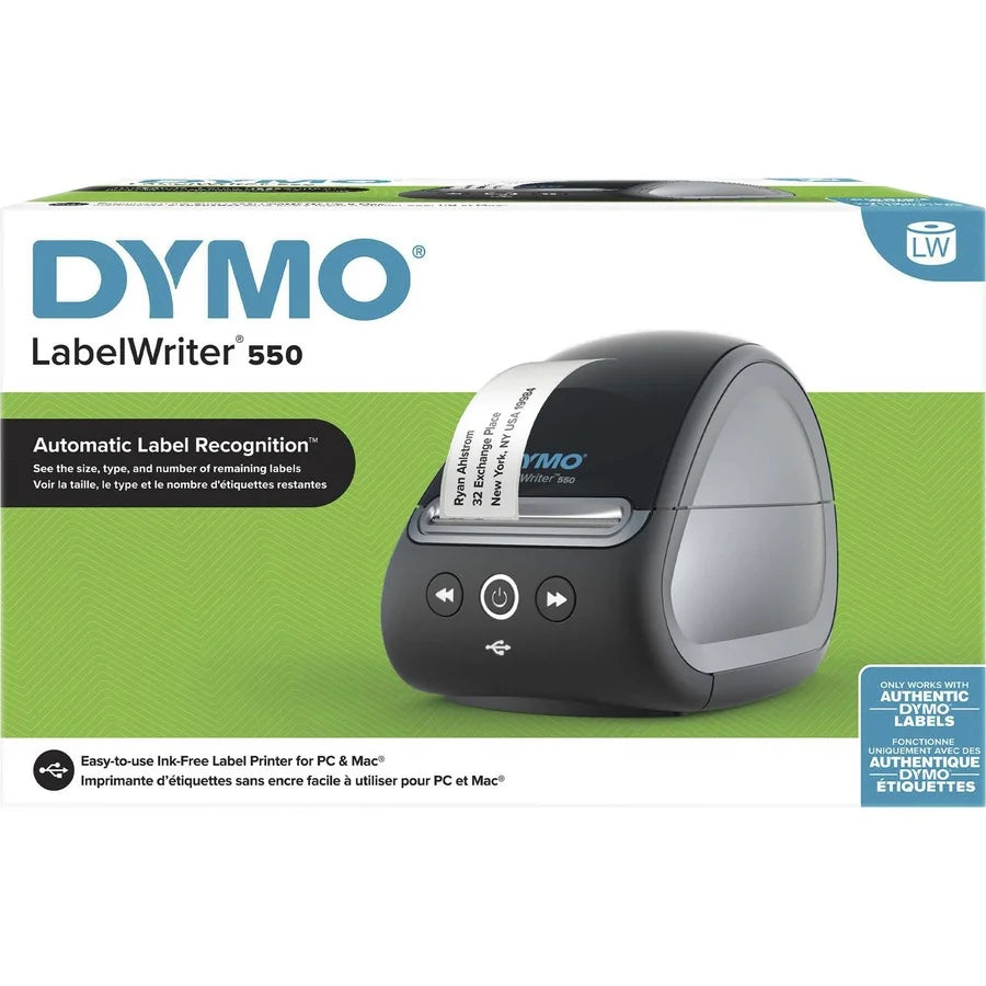 Monochrome USB 550 Direct Thermal Printer for PC, Black