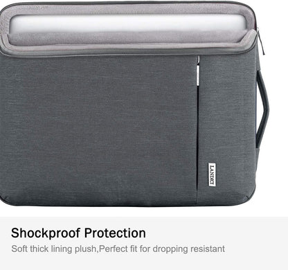 360° Protective Laptop Sleeve 15.6 Inch for Macbook Pro 16 M2/M1,Macbook Air 15,Computer Bag Carrying Case for 15-16 Inch HP Dell Asus Lenovo Notebook, Slim, Shockproof, Waterproof, Grey