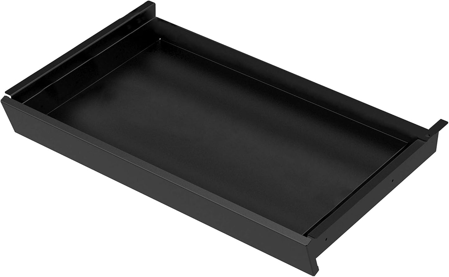 Add-On Office Sliding Under-Desk Drawer Storage Organizer for Standing Desks | Requires 14" of Front to Back Clearance beneath Desks and Tables (Black)