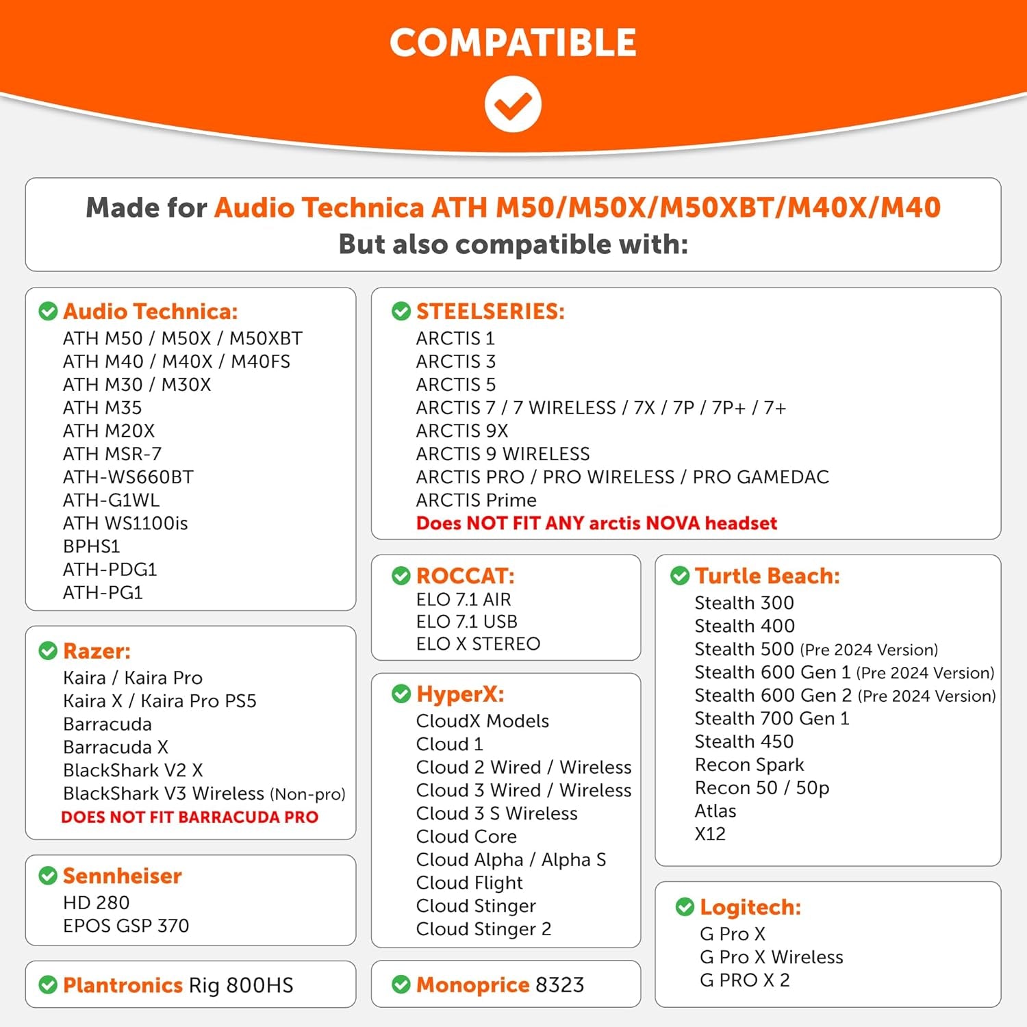 Padz Velour - the Ultimate Upgraded Earpads by Wicked Cushions - Compatible with Audio Technica, Hyperx, Steelseries Arctis & More - Extra Thick - Bigger Opening - Softer Memory Foam | (Black)