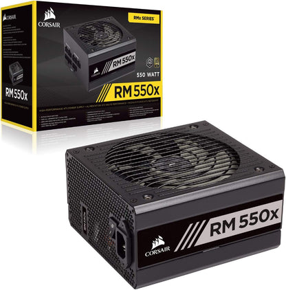 RMX Series (2018), Rm550X, 550 Watt, 80+ Gold Certified, Fully Modular Power Supply