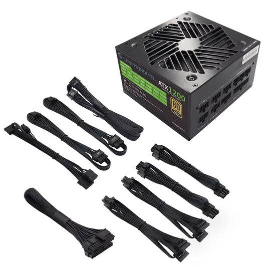 PCIE 5.0 1200W PC Power Supply Full Modular PSU for Power Source 1200W WATT Power Supply ATX PC PSU GPU Gaming Graphics