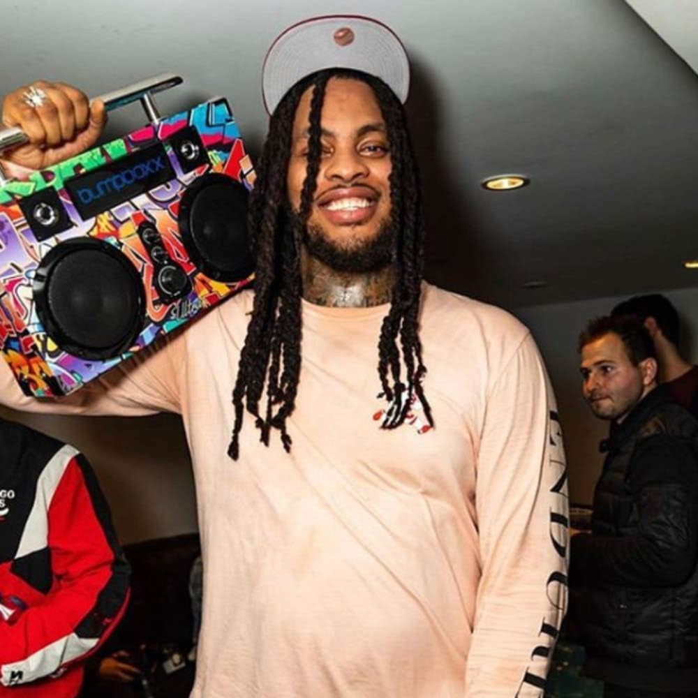 Bluetooth Boombox Ultra Black | Retro Boombox with Bluetooth Speaker | Includes Rechargeable Lithium Battery, Carrying Strap & Remote | Small & Light Weight Makes It Easy to Carry