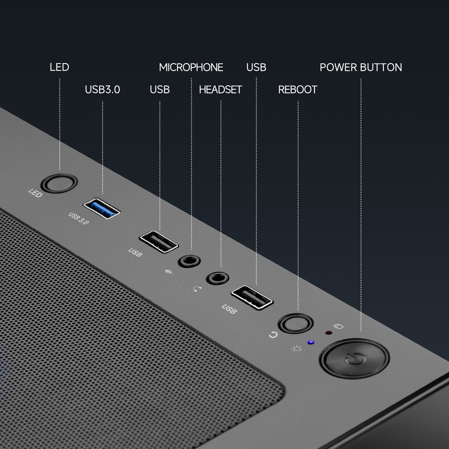 Gaming PC AMD Ryzen 7 5700X NVIDIA RTX 5060 Ti 32GB RAM 1TB SSD Wifi PC Gaming Black