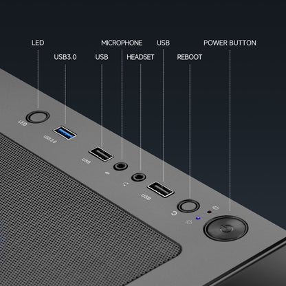 Gaming PC AMD Ryzen 7 5700X NVIDIA RTX 5060 Ti 32GB RAM 1TB SSD Wifi PC Gaming Black